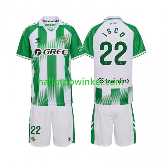 Real Betis Voetbalshirt Isco 22 Kleuters/Kids Thuis Tenue 2026-2027 Korte Mouw