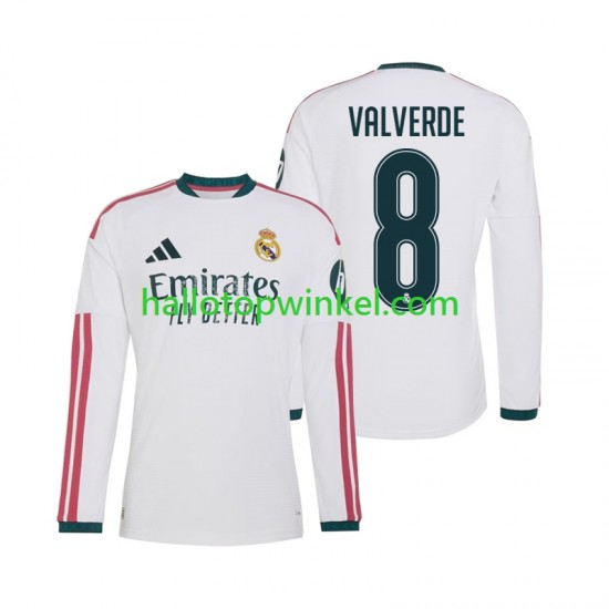 Real Madrid Voetbalshirt Federico Valverde 8 Heren Thuis Tenue 2026-2027 Lange Mouw