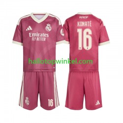 Real Madrid Voetbalshirt Ibrahima Konate 16 Kleuters/Kids Derde Tenue 2026-2027 Korte Mouw