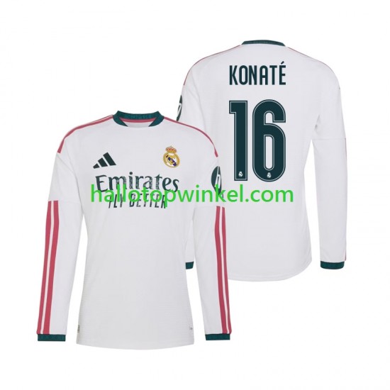 Real Madrid Voetbalshirt Ibrahima Konate 16 Heren Thuis Tenue 2026-2027 Lange Mouw