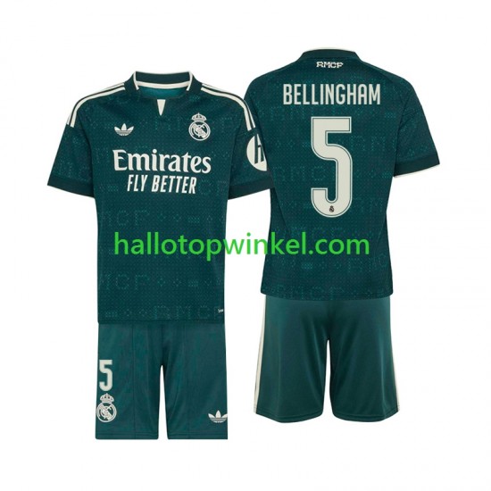 Real Madrid Voetbalshirt Jude Bellingham 5 Kleuters/Kids Uit Tenue 2026-2027 Korte Mouw