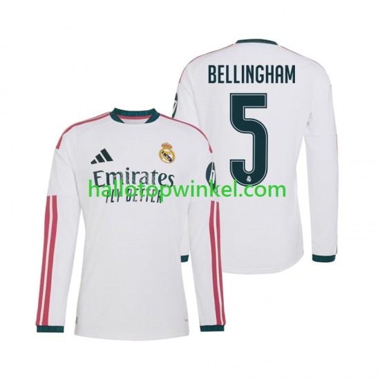 Real Madrid Voetbalshirt Jude Bellingham 5 Heren Thuis Tenue 2026-2027 Lange Mouw
