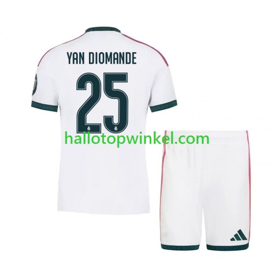 Real Madrid Voetbalshirt Yan Diomande 25 Kleuters/Kids Thuis Tenue 2026-2027 Korte Mouw