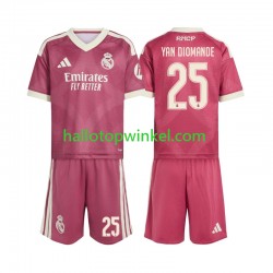 Real Madrid Voetbalshirt Yan Diomande 25 Kleuters/Kids Derde Tenue 2026-2027 Korte Mouw