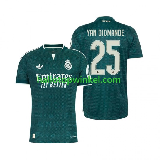 Real Madrid Voetbalshirt Yan Diomande 25 Heren Uit Tenue 2026-2027 Korte Mouw