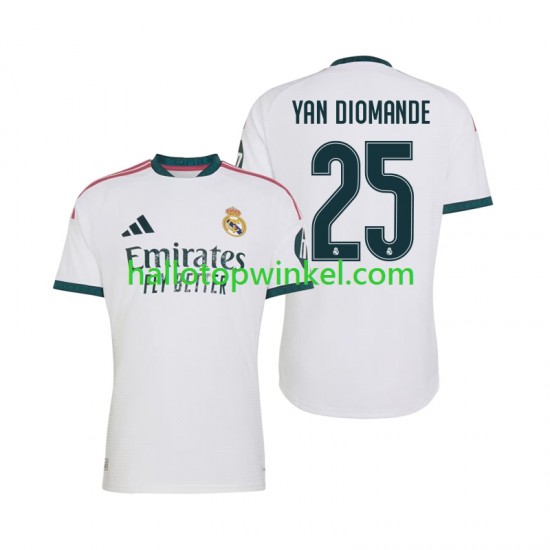 Real Madrid Voetbalshirt Yan Diomande 25 Heren Thuis Tenue 2026-2027 Korte Mouw