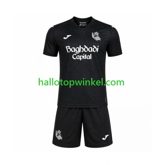 Real Sociedad Voetbalshirt Kleuters/Kids Uit Tenue 2026-2027 Korte Mouw