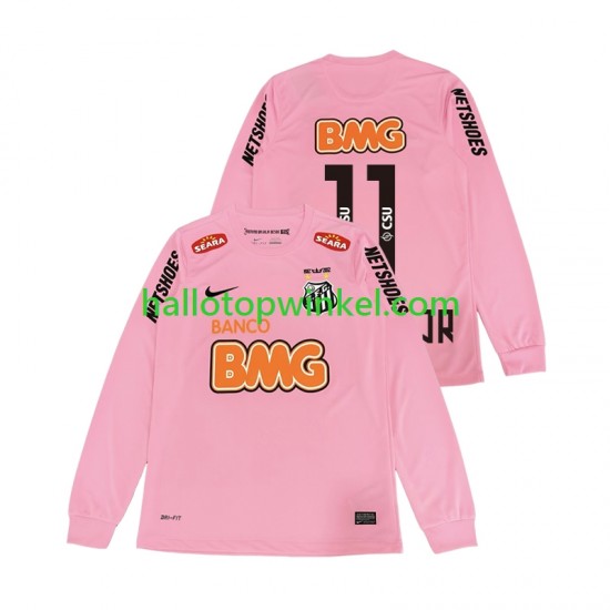 Voetbalshirt Santos Neymar JR 11 2012 2013 Retro Heren Vierde Tenue Lange Mouw