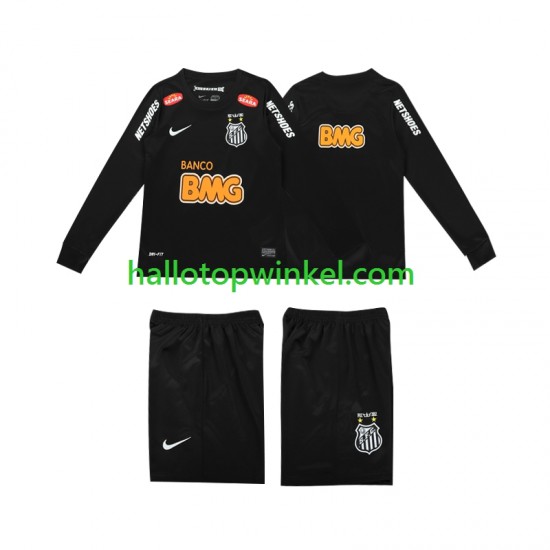 Voetbalshirt Santos Classic 2012 2013 Retro Kleuters/Kids Uit Tenue Lange Mouw