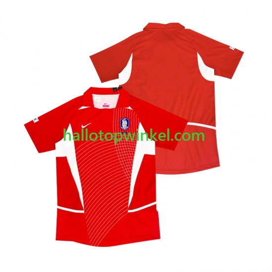 Zuid-Korea Voetbalshirt 2002 Retro Heren Thuis Tenue Korte Mouw