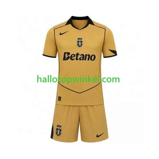 Sporting CP Voetbalshirt Kleuters/Kids Uit Tenue 2026-2027 Korte Mouw