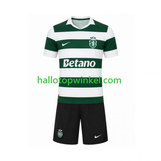 Sporting CP Voetbalshirt Kleuters/Kids Thuis Tenue 2026-2027 Korte Mouw