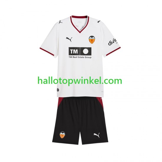 Valencia CF Voetbalshirt Kleuters/Kids Thuis Tenue 2026-2027 Korte Mouw
