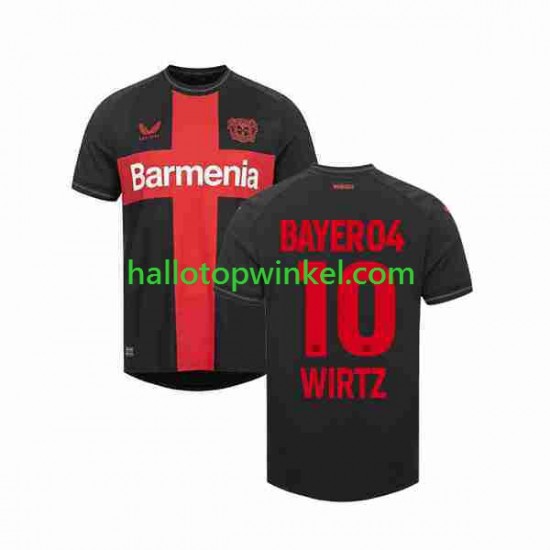 Bayer 04 Leverkusen Voetbalshirt Florian Wirtz 10 Heren Thuis Tenue 2023-2024 Korte Mouw