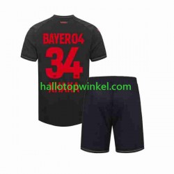 Bayer 04 Leverkusen Voetbalshirt Granit Xhaka 34 Kleuters/Kids Thuis Tenue 2023-2024 Korte Mouw