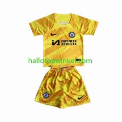 Chelsea Voetbalshirt Doelman Kleuters/Kids Thuis Tenue 2023-2024 Korte Mouw