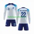 Engeland Voetbalshirt Bellingham 22 Kleuters/Kids Thuis Tenue WK 2022 Lange Mouw