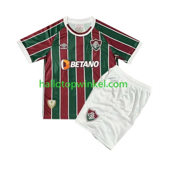 Fluminense Voetbalshirt Kleuters/Kids Thuis Tenue 2023-2024 Korte Mouw