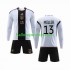 Duitsland Voetbalshirt MULLER 13 Kleuters/Kids Thuis Tenue WK 2022 Lange Mouw