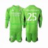Real Madrid Voetbalshirt Kepa Arrizabalaga 25 Doelman Kleuters/Kids Thuis Tenue 2023-2024 Lange Mouw