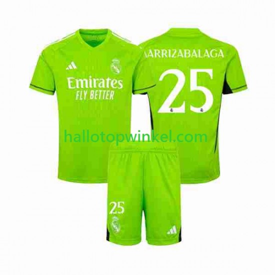 Real Madrid Voetbalshirt Kepa Arrizabalaga 25 Doelman Kleuters/Kids Thuis Tenue 2023-2024 Korte Mouw