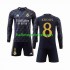 Real Madrid Voetbalshirt Kroos 8 Kleuters/Kids Uit Tenue 2023-2024 Lange Mouw