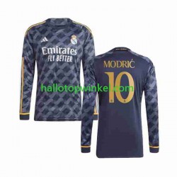 Real Madrid Voetbalshirt Modrić Luka 10 Heren Uit Tenue 2023-2024 Lange Mouw