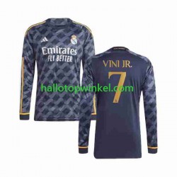 Real Madrid Voetbalshirt Vini Jr 7 Heren Uit Tenue 2023-2024 Lange Mouw