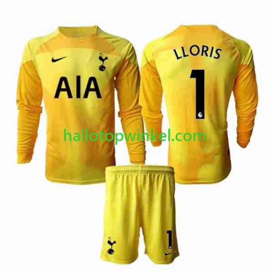 Tottenham Hotspur Voetbalshirt Hugo Lloris 1 Doelman Kleuters/Kids Thuis Tenue 2022-2023 Lange Mouw