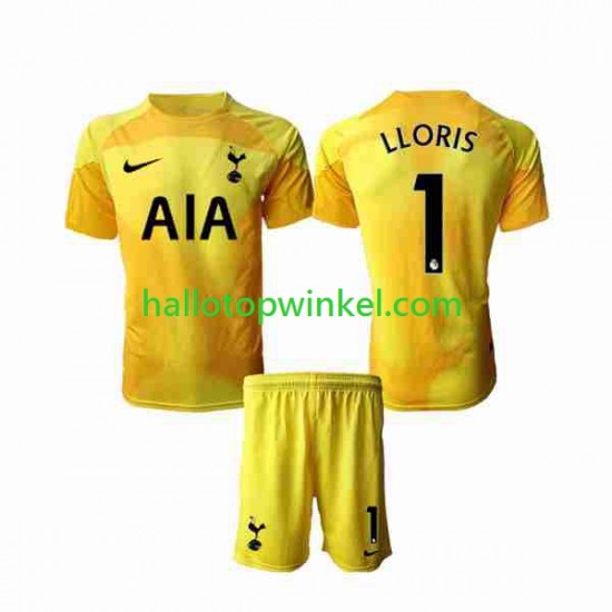 Tottenham Hotspur Voetbalshirt Hugo Lloris 1 Doelman Kleuters/Kids Thuis Tenue 2022-2023 Korte Mouw