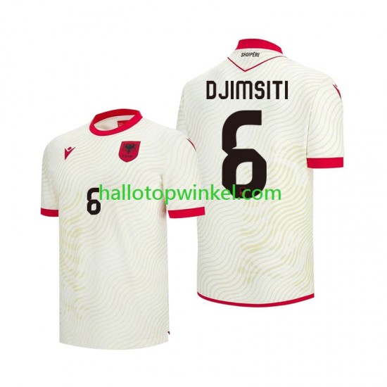Albanië Voetbalshirt Berat Djimsiti 6 Heren Uit Tenue WK 2026 Korte Mouw