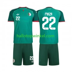 Algerije Voetbalshirt Ibrahim Maza 22 Kleuters/Kids Uit Tenue 2026 Korte Mouw