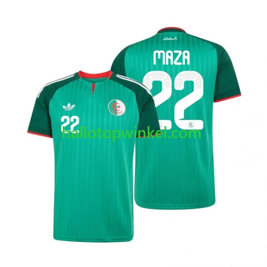 Algerije Voetbalshirt Ibrahim Maza 22 Heren Uit Tenue 2026 Korte Mouw