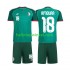 Algerije Voetbalshirt Mohamed Amoura 18 Kleuters/Kids Uit Tenue 2026 Korte Mouw