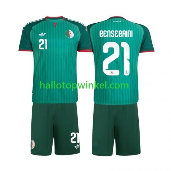 Algerije Voetbalshirt Ramy Bensebaini 21 Kleuters/Kids Uit Tenue 2026 Korte Mouw