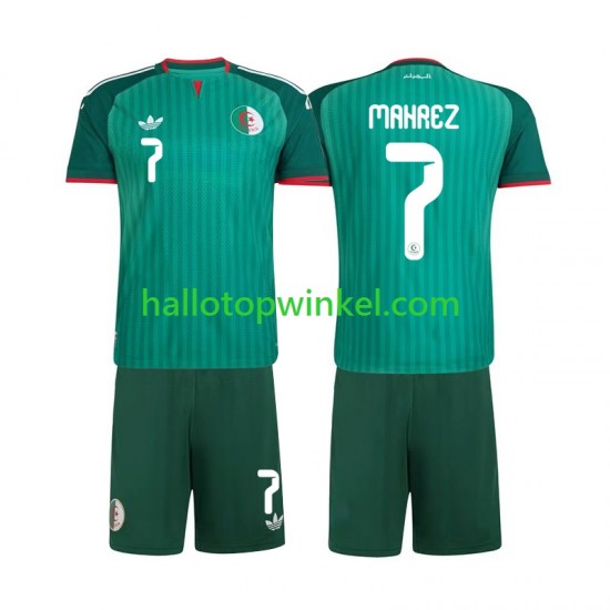 Algerije Voetbalshirt Riyad Mahrez 7 Kleuters/Kids Uit Tenue 2026 Korte Mouw