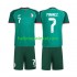 Algerije Voetbalshirt Riyad Mahrez 7 Kleuters/Kids Uit Tenue 2026 Korte Mouw