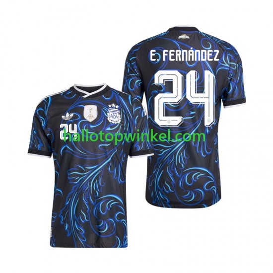 Argentinië Voetbalshirt Enzo Fernandez 24 Heren Uit Tenue WK 2026 Korte Mouw