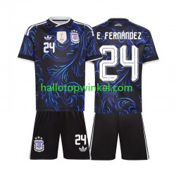 Argentinië Voetbalshirt Enzo Fernandez 24 Kleuters/Kids Uit Tenue WK 2026 Korte Mouw