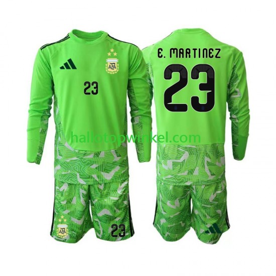 Argentinië Voetbalshirt Emiliano Martinez 23 Doelman Kleuters/Kids Derde Tenue WK 2026 Lange Mouw