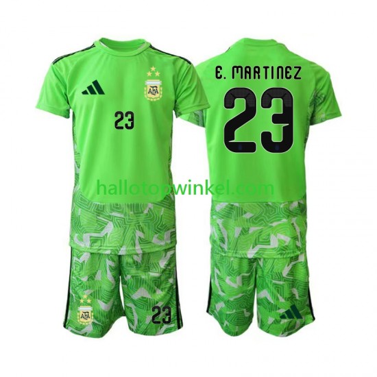 Argentinië Voetbalshirt Emiliano Martinez 23 Doelman Kleuters/Kids Derde Tenue WK 2026 Korte Mouw