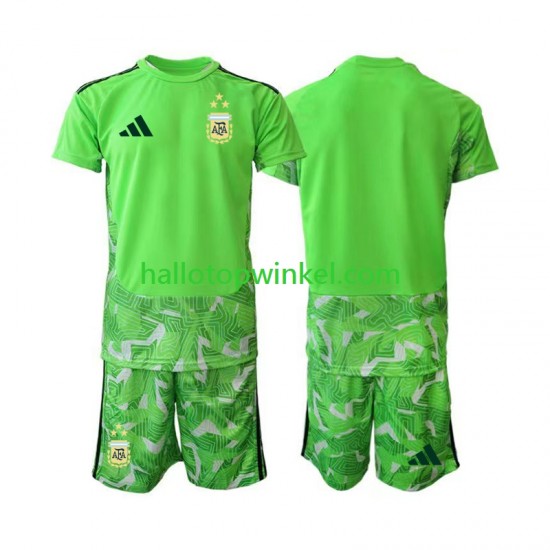 Argentinië Voetbalshirt Doelman Kleuters/Kids Derde Tenue WK 2026 Korte Mouw