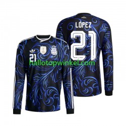 Argentinië Voetbalshirt Jose Manuel Lopez 21 Heren Uit Tenue WK 2026 Lange Mouw