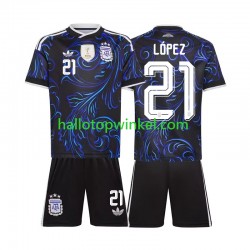 Argentinië Voetbalshirt Jose Manuel Lopez 21 Kleuters/Kids Uit Tenue WK 2026 Korte Mouw