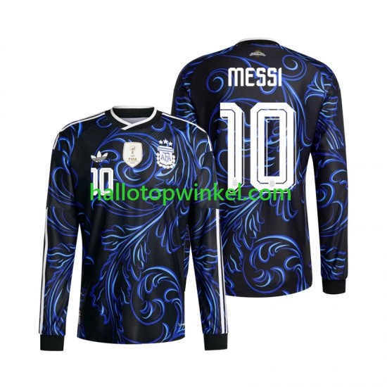Argentinië Voetbalshirt Lionel Messi 10 Heren Uit Tenue WK 2026 Lange Mouw