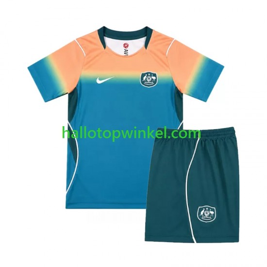 Australië Voetbalshirt Kleuters/Kids Uit Tenue WK 2026 Korte Mouw