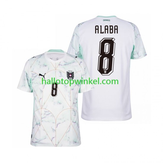 Oostenrijk Voetbalshirt David Alaba 8 Heren Uit Tenue WK 2026 Korte Mouw
