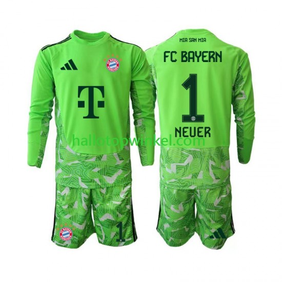 FC Bayern München Voetbalshirt Manuel Neuer 1 Doelman Kleuters/Kids Thuis Tenue 2026-2027 Lange Mouw