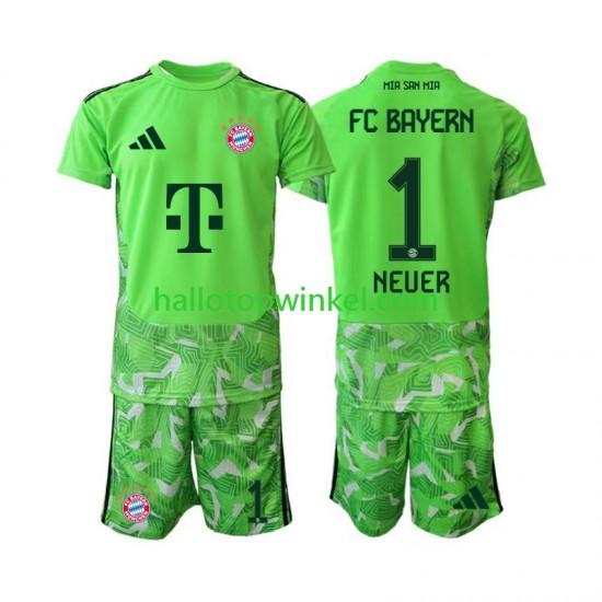 FC Bayern München Voetbalshirt Manuel Neuer 1 Doelman Kleuters/Kids Thuis Tenue 2026-2027 Korte Mouw