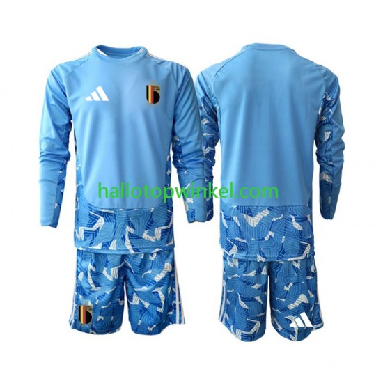 België Voetbalshirt Doelman Kleuters/Kids Thuis Tenue WK 2026 Lange Mouw